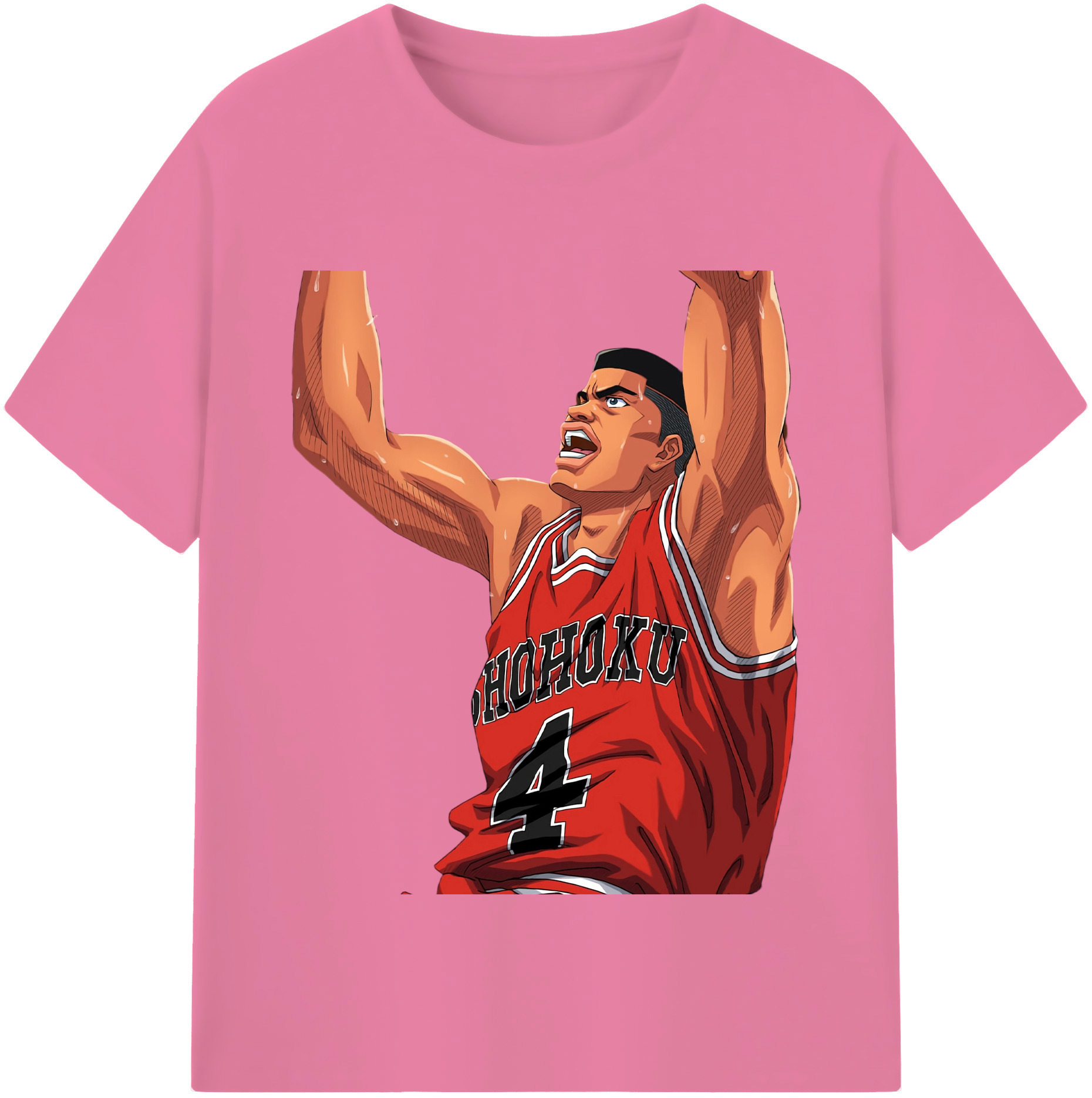 SLAM DUNK／スラムダンク 綿100％半袖Tシャツ（フロントプリント）